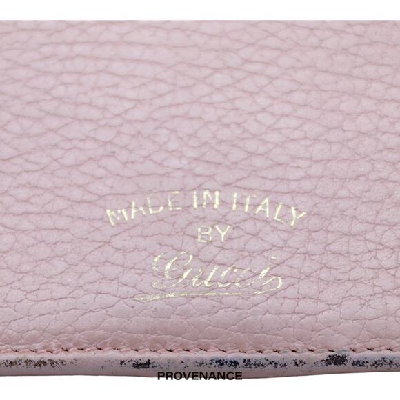 🔴 Gucci "Made in Italy" Long Wallet - Powder Pink Leather - Picture 9 of 10